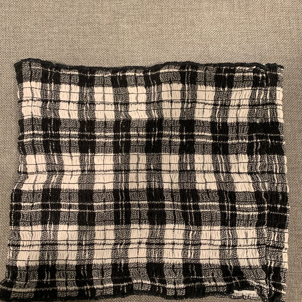 Hollister black and white tube top